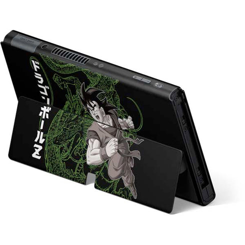 Dragon Ball Z Goku and Shenron Nintendo Switch OLED (2021) Skin